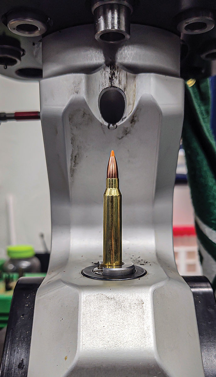 Whatever blemishes these bullets had were very difficult to detect and usually it was a blemish in the polishing of the bullet. Most looked just as good as this cartridge.